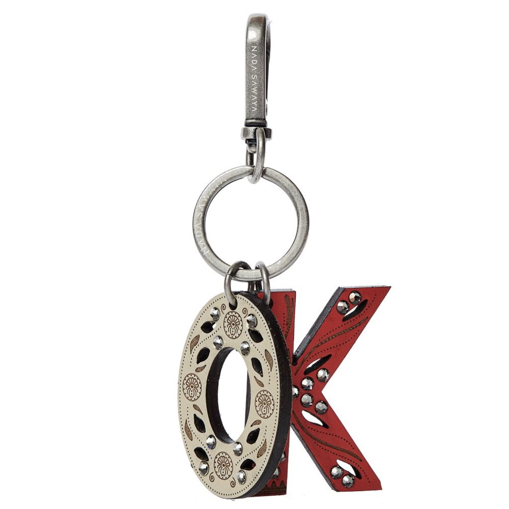 NADA SAWAYA - 2-Letter Laser-Cut Leather C…